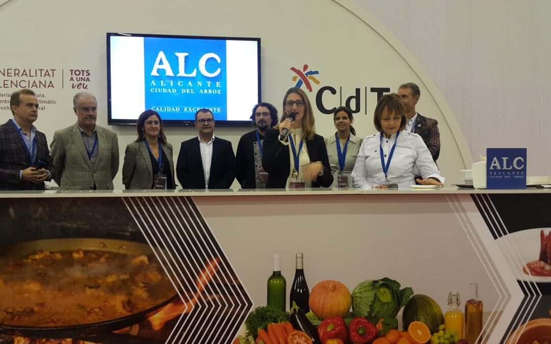 De España presenta el certificado de calidad de la marca “Alicante, Ciudad del Arroz” en la feria Gastronoma de Valencia