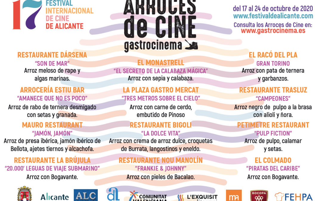 El Festival de Cine de Alicante presenta una nueva edición de ‘Arroces de Cine’