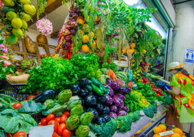 Puesto de frutas y verduras. Mercado Central de Alicante