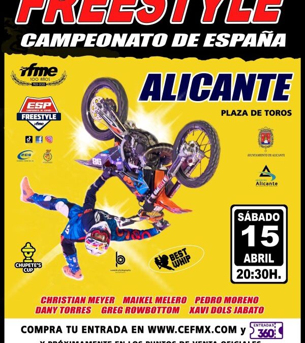 Alicante acoge este sábado el Campeonato de España de Freestyle con los mejores pilotos mundo
