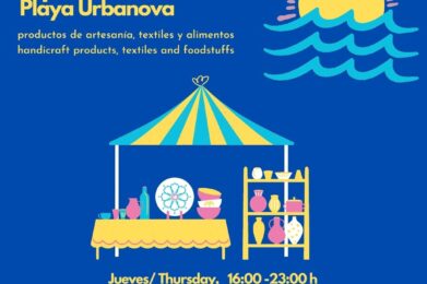 Mercadoillo en playa Urbanova